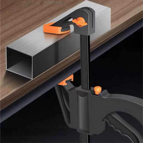 Immagine di Morsetto Mini F da 6 Pollici con Clip a Cricchetto Rapido – Kit Completo per Lavorazione del Legno, Morsetti per Barra Resistenti e Pratici per Carpentry e Fai Da Te
