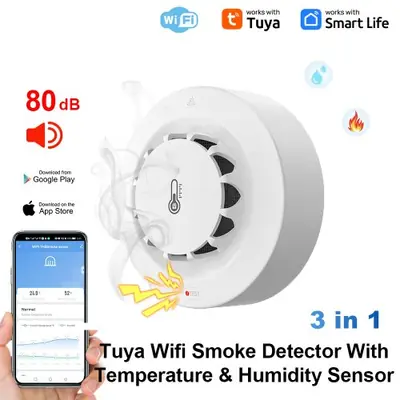 Image de Détecteur de Fumée Intelligent Wi-Fi & Bluetooth