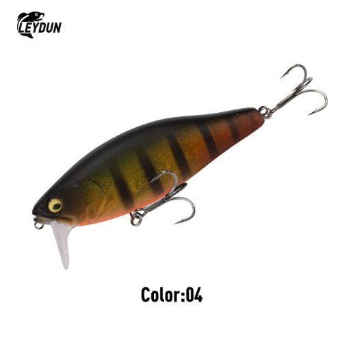 Immagine di I-JACK Minnow Esche da pesca 107,7mm 30g Nuoto galleggiante Esche dure di alta qualità Sistema di rumore Wobblers per luccio spigola