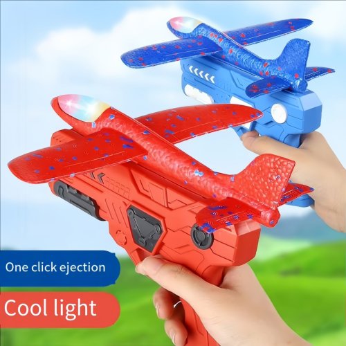 Imagen de Lanzador de Aviones de Espuma con Pistola de Catapulta – Juguete Divertido para Niños y Niñas, Ideal para Juegos al Aire Libre y Actividades Deportivas