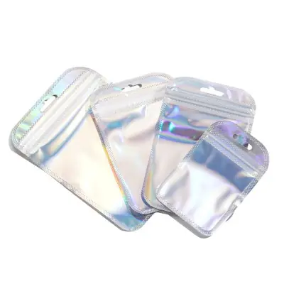 Image de Sacs Irisés Transparentes pour Bijoux - Lot de 50
