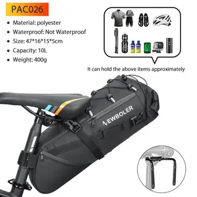 Image de Sacoche de Vélo Étanche 13L - Stabilisateurs Inclus