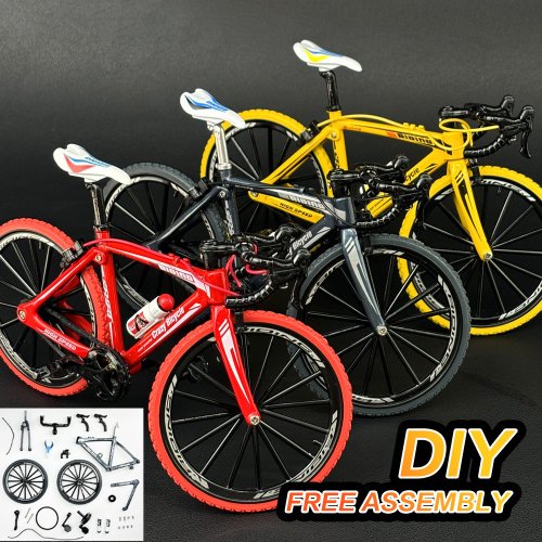 Afbeelding van 1:8 DIY Aluminium Vingerfiets Model – Realistische Mountainbike Simulatie, Collectie Speelgoed voor Jongens vanaf 6 Jaar