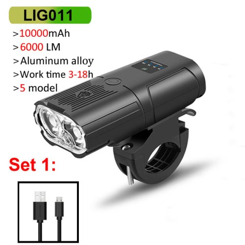 Image de Feu Avant Vélo Intelligent 6000 Lumens - 10000mAh