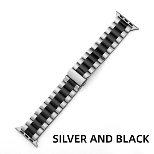 6 silver and black