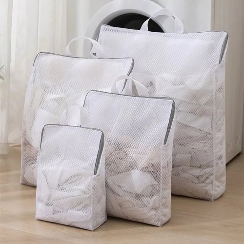 Immagine di Borsa per Biancheria 3D con Borsa a Rete Estraibile e Filtro per Lavatrice – Protezione Antideformazione per Abbigliamento Delicato