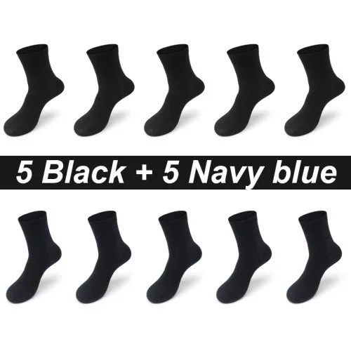 5 zwart 5 marineblauw blauw