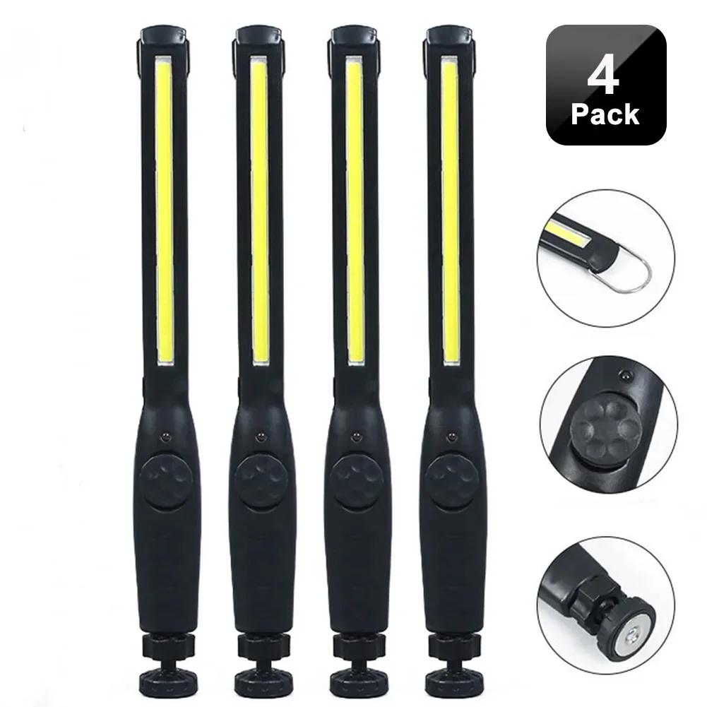 Immagine di Torcia LED COB Magnetica Ricaricabile USB – Luce da Lavoro Portatile con 3 Modalità, Ideale per Riparazioni Auto, Campeggio e Ispezioni Tecniche