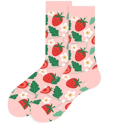 Image de Chaussettes Femme Colorées & Amusantes - Motifs Animaux & Plantes