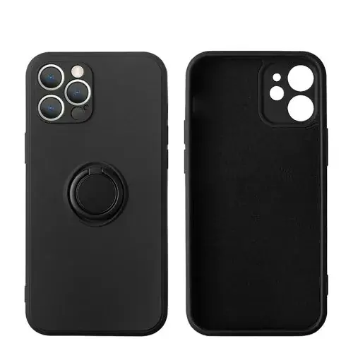 Image de Coque pour iPhone avec Anneau Magnétique - Protection Antichoc & Support