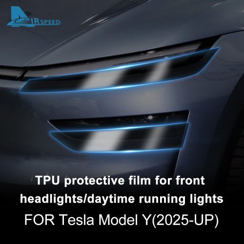 Zdjęcie Folia ochronna na reflektory Tesla Model Y Juniper 2025 – przezroczysta