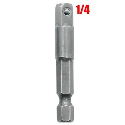 Image de Adaptateur de douille en acier au chrome vanadium - Tige hexagonale 1/4, 3/8, 1/2