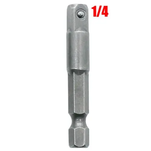 Image de Adaptateur de douille en acier au chrome vanadium - Tige hexagonale 1/4, 3/8, 1/2