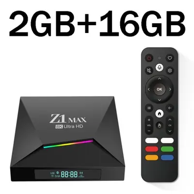 Image de Z1 Max TV Box Android 15 - 4K/8K, WiFi Double Bande, BT 5.0
