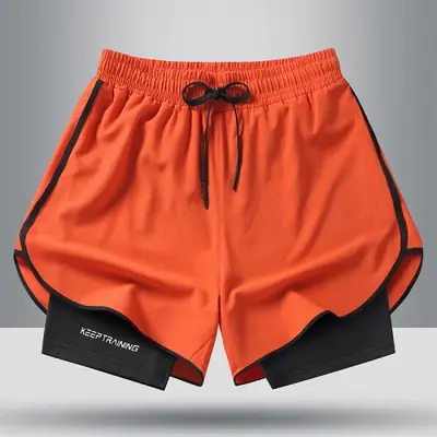 Image de Short de Course 2-en-1 Respirant pour Hommes