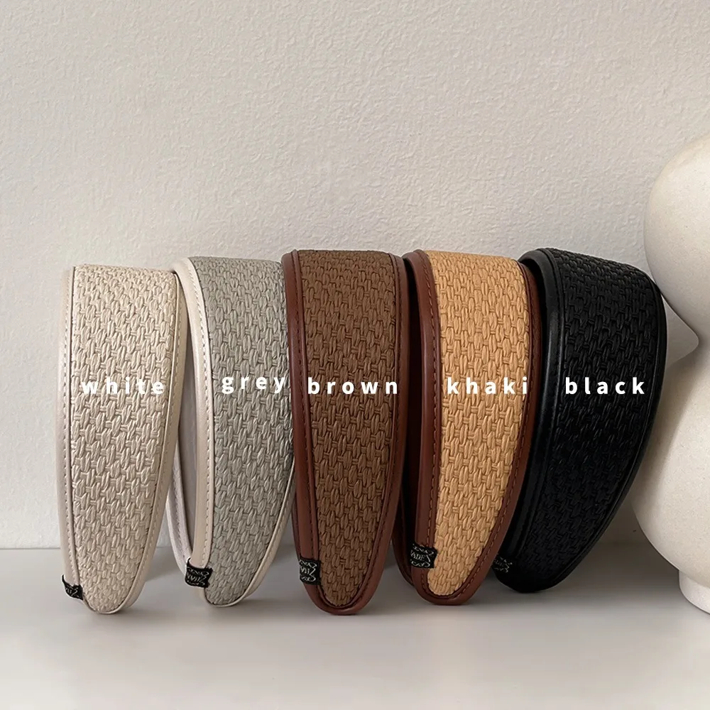 Afbeelding van Stijlvolle Retro PU Leren Haarbanden met Antislip Hoepel – Brede Tulband voor Vrouwen en Meisjes, Elegante Mode Accessoires als Cadeau