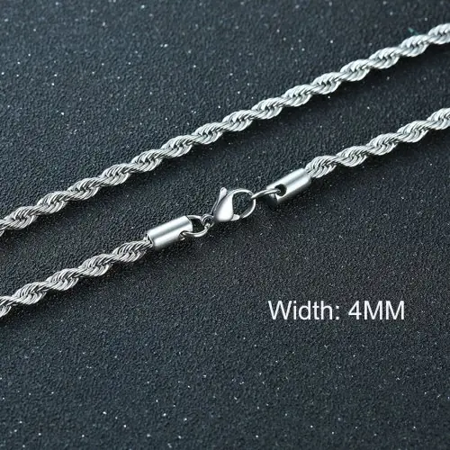 4mm argento corda
