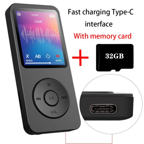 Image de Lecteur MP3 Bluetooth 5.4 avec Carte 32Go - Charge Rapide & FM