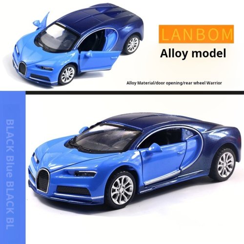 Image of 1:36 Scale Bugatti Super Sport Diecast Metal Toy Car with Free Rolling Wheels – Premium Zinc Alloy Miniature Vehicle Model for Collectors and Kids