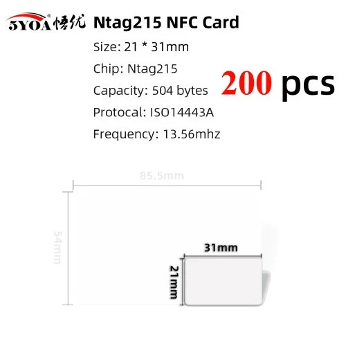 200pcs mini Card215