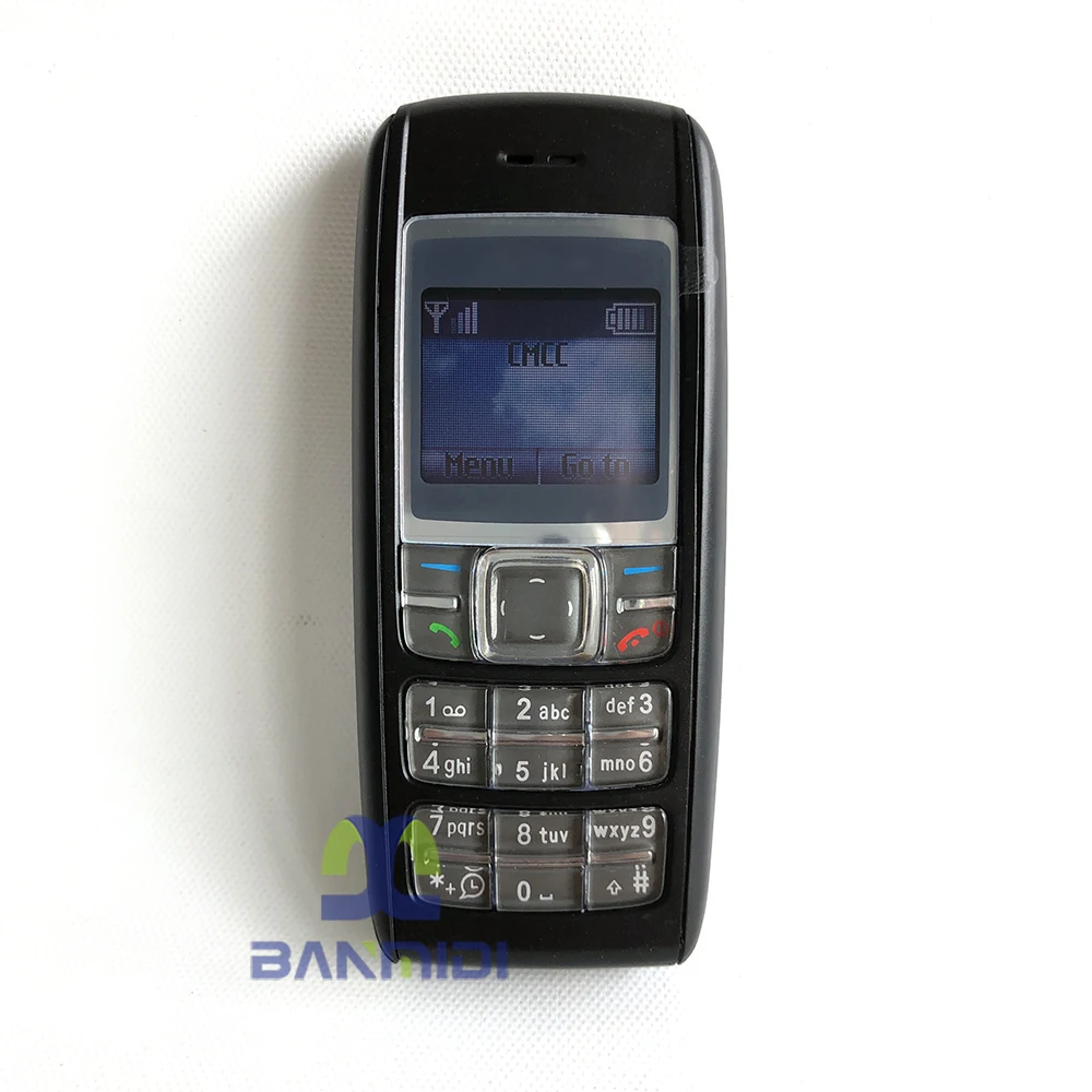 Imagen de Teléfono Móvil Clásico Original 1600, 2G GSM 900/1800 MHz, Desbloqueado con Teclado Bilingüe Árabe e Inglés, Fabricado en Finlandia en 2005