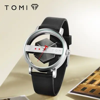 Image de Montre Homme Cuir Minimaliste - Design Élégant & Personnalisable