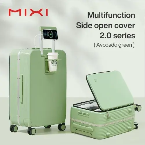 Image de Valise à roulettes 20-24 pouces avec USB et support téléphone