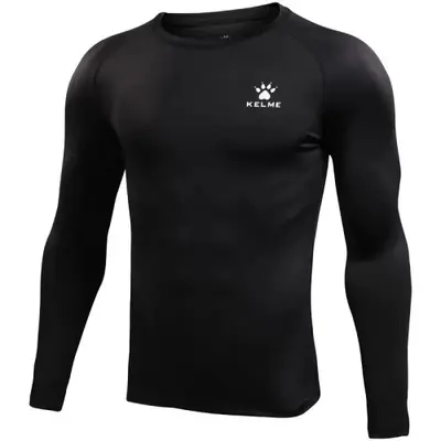 Image de T-shirt de course homme compression manches longues