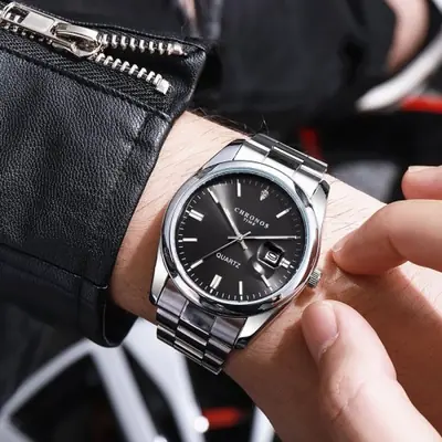 Image de Chronos - Montre Homme Luxe Étanche avec Date et Lumineux