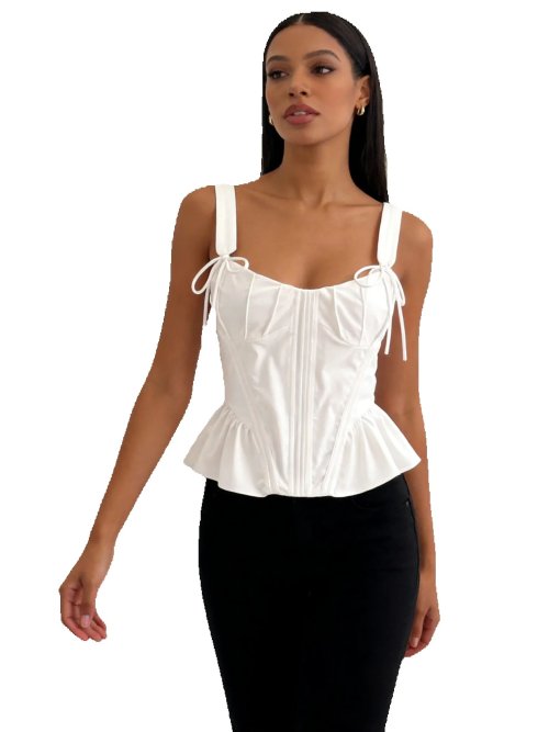 Bild von Sexy Rücksichtsloser Tanktop mit Fischgrätenmuster