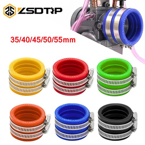 Imagen de Adaptador de Goma Universal para Carburador de Motocicleta ZSDTRP - 35mm, 40mm, 45mm, 50mm, 55mm - Compatible con Cartuchos PWK, Keihin, OKO, Koso