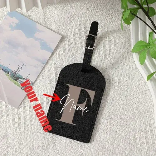 Image de Étiquette de Bagage Personnalisée avec Nom - 26 Lettres