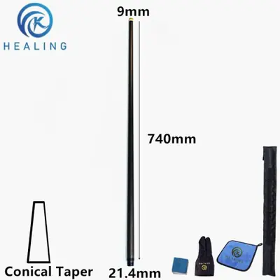 Image de Queue de Billard Pro en Fibre de Carbone - Précision Ultra-Haute
