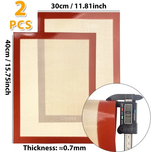 2PCS Red 40x30cm