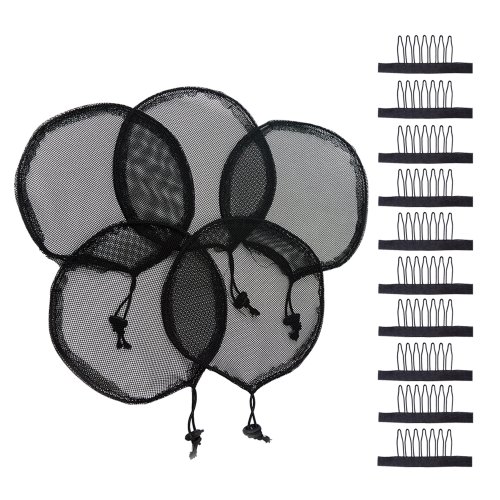 Image de Filet à Cheveux Élastique pour Chignon - 5 Pièces