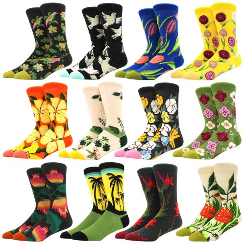 Afbeelding van Kawaii Bloemen Sokken voor Vrouwen – Casual & Stijlvol