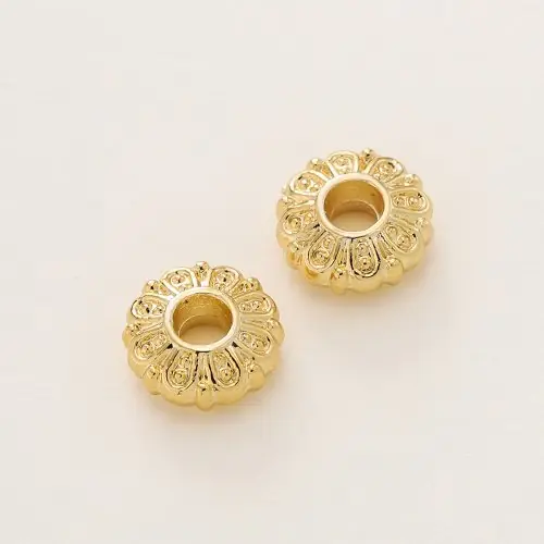 Image de Perles d'espacement plaquées or 14/18K - 10 pcs