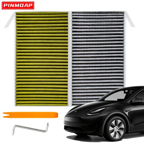 Image of Premium Activated Carbon Cabin Air Filter for Tesla Model 3 & Y – High-Efficiency Pollutant Removal with Odor Control and Allergen Filtration