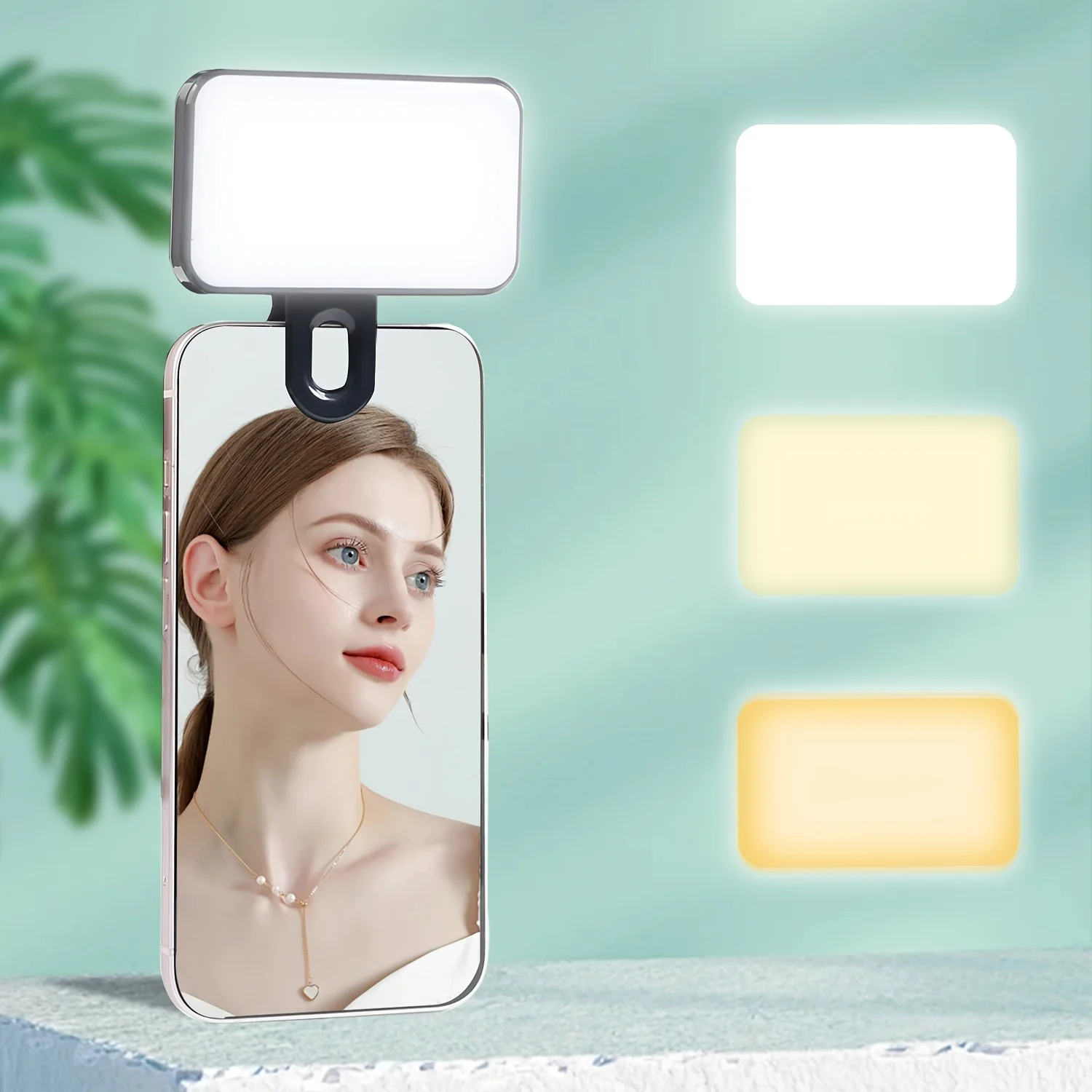 Imagen de Luz LED Mini para Selfies con Clip Recargable