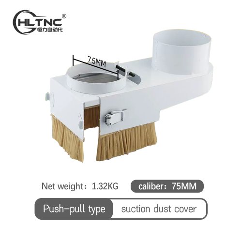Image de Brosse Nettoyante pour CNC - Cache-Poussière Broche 65-125mm