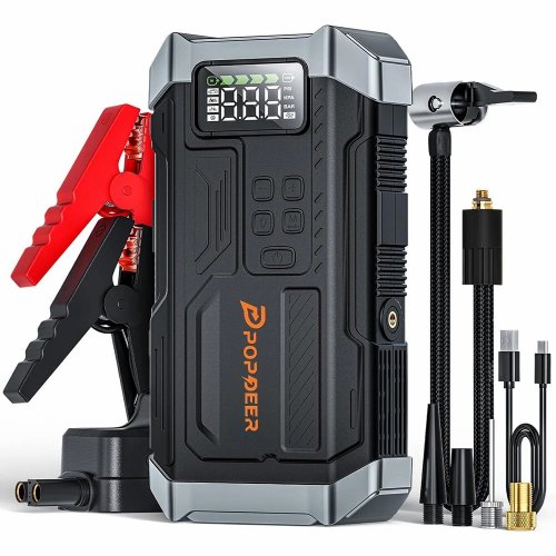 Popdeer PD JA3 5000A: 4-in-1 Autostarter met Luchtcompressor & LCD