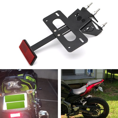 Image of Universal Rear Tail Tidy License Plate Holder with Fender Eliminator Kit for Kawasaki Z900 (2017-2024) – Sleek & Streamlined Motorcycle Upgrade