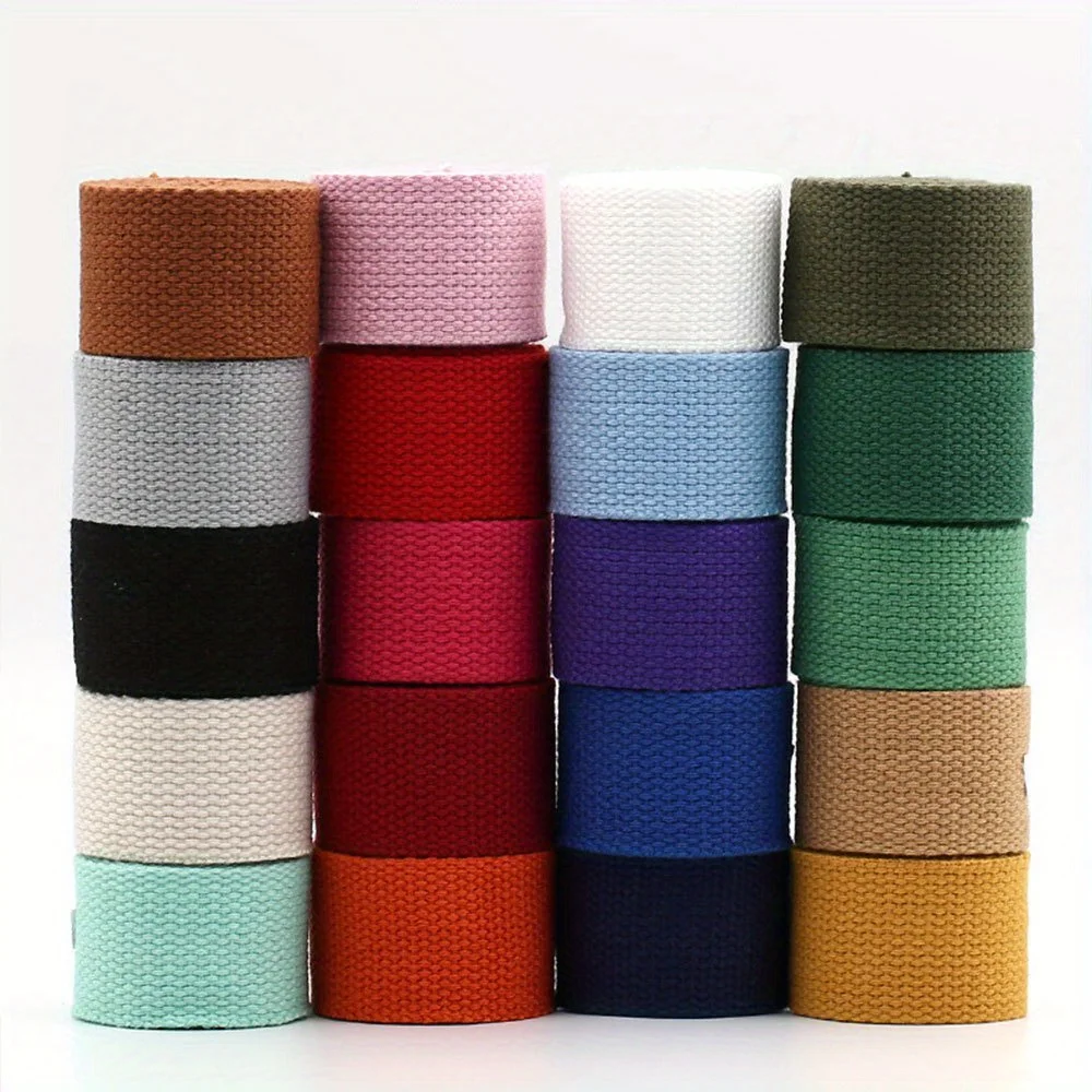 Image of Natural Cotton Webbing Strap 5M x 32mm – Ideal for DIY Backpacks, Bags, Belts & Apparel Crafting