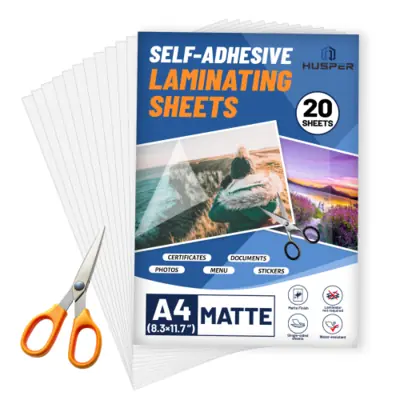 Image de Film de protection A4 - Transparent Mat, Sans Machine