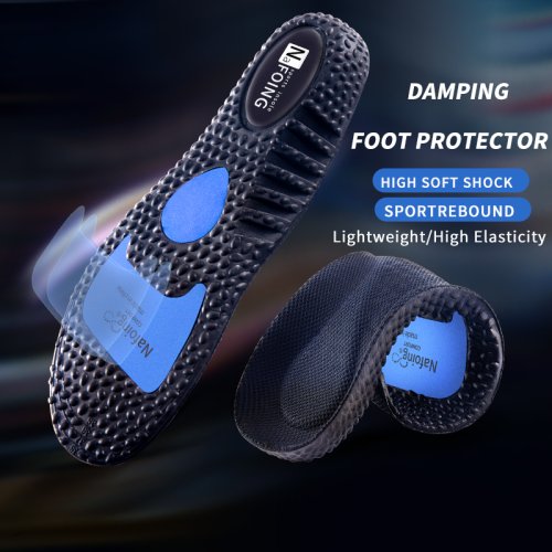 Imagen de Plantillas Deportivas con Absorción de Impacto para Hombre y Mujer - Almohadillas Transpirables con Efecto Masaje y Desodorantes para Correr