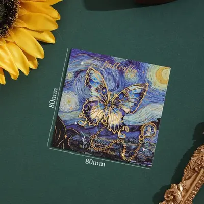 Image de Marque-page Papillon Rétro - Cadeau Artistique pour Étudiants