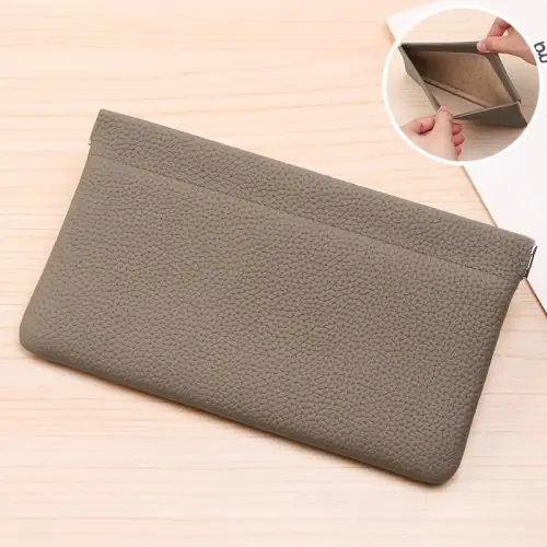 Image de Portefeuille Long en Cuir Véritable - Élégant & Pratique