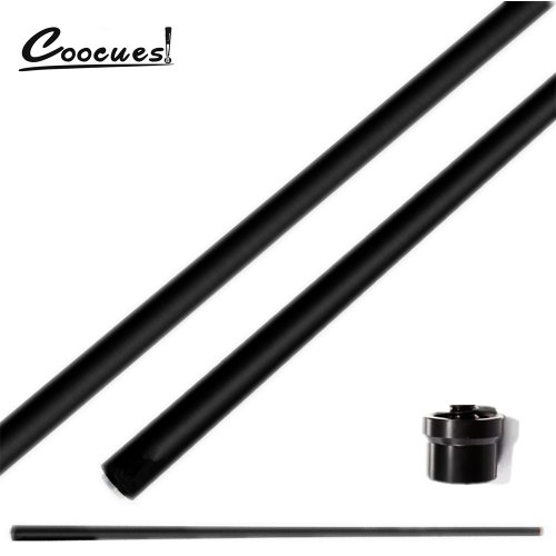 Afbeelding van 100% Koolstofvezel Biljart As Professionele Zwarte Technologie Lage Doorbuiging Pro Taper Extra Reserve As voor Pool Keu