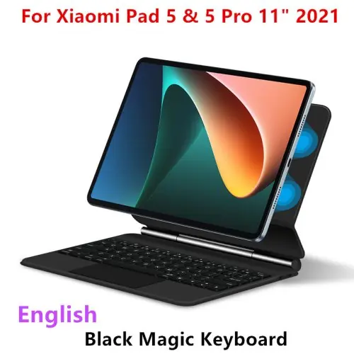 Image de Clavier Folio Étui pour Xiaomi Pad 6, 11 Pouces - Rétroéclairé