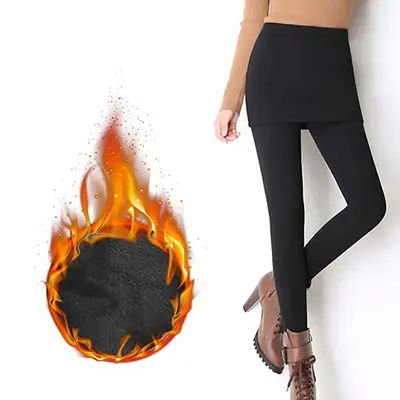 Image de Leggings Hiver Chauds pour Femmes - Peluche Épaisse & Serrés
